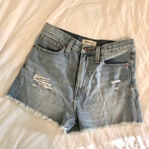 Madewell The Mom Jean Shorts